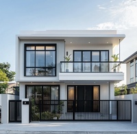 Panneau sandwich composite moderne, résistant aux intempéries et à l'isolation thermique, pour toiture de maison préfabriquée