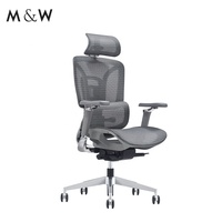 Fauteuil de bureau pivotant de direction à dossier haut réglable M&W Recliner pour conférence et réception