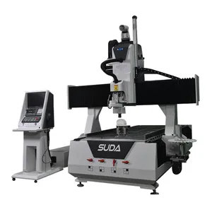 SUDA ATC CNC Fräser 4-Achsen-Maschine 3D CNC Holz fräser Hersteller von Holzschnitz maschinen Holz bearbeitungs maschinen Preis