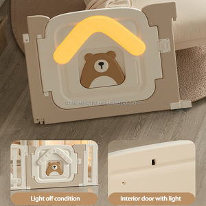 VSUCH Parc complet clôturé pour bébé Mini cour de jeu pliante avec basketball à <span class=keywords><strong>bascule</strong></span> Maison rebondie Terrain de jeu pour enfants Intérieur Maison - Product Image 3