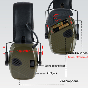 Protection auditive électronique pour le tir, protège-oreilles en silicone - Product Image 2
