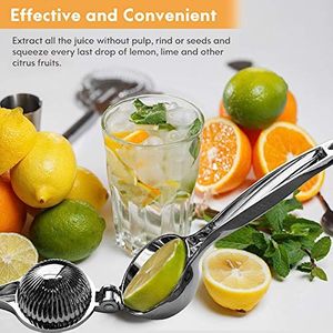 Presse-agrumes manuel robuste en alliage d'acier inoxydable pour fruits et citrons - Product Image 2