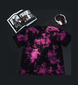 เสื้อยืดผู้ชายคุณภาพสูง 100% ผ้าฝ้าย ย้อมสีแบบไทได ทรงหลวมไหล่ตก ยูนิเซ็กซ์ สั่งทำได้ น้ำหนัก 230 กรัม สไตล์วินเทจ - Product Image 5