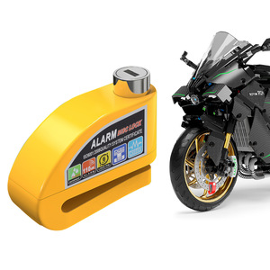 Candado de disco con alarma de 6 mm, pin de bloqueo de 110 dB para rueda delantera de motocicleta, antirrobo, seguridad - Product Image 5
