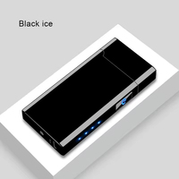 Briquet électrique rechargeable par USB à double arc, coupe-vent, sans flamme, en métal, avec indicateur de batterie LED, briquet classique pour cigarettes