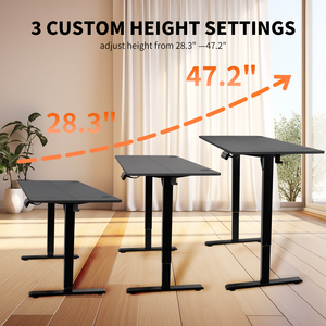 Ergonomischer Moderner Metall-Stehschreibtisch mit Höhenverstellung, Holzplatte und Einzelmotor für Computerarbeit - Product Image 4