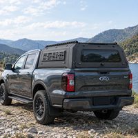 Capot rigide en aluminium pour pick-up avec quatre fenêtres en verre, fabricant OEM ODM personnalisé pour Toyota Tacoma Tundra