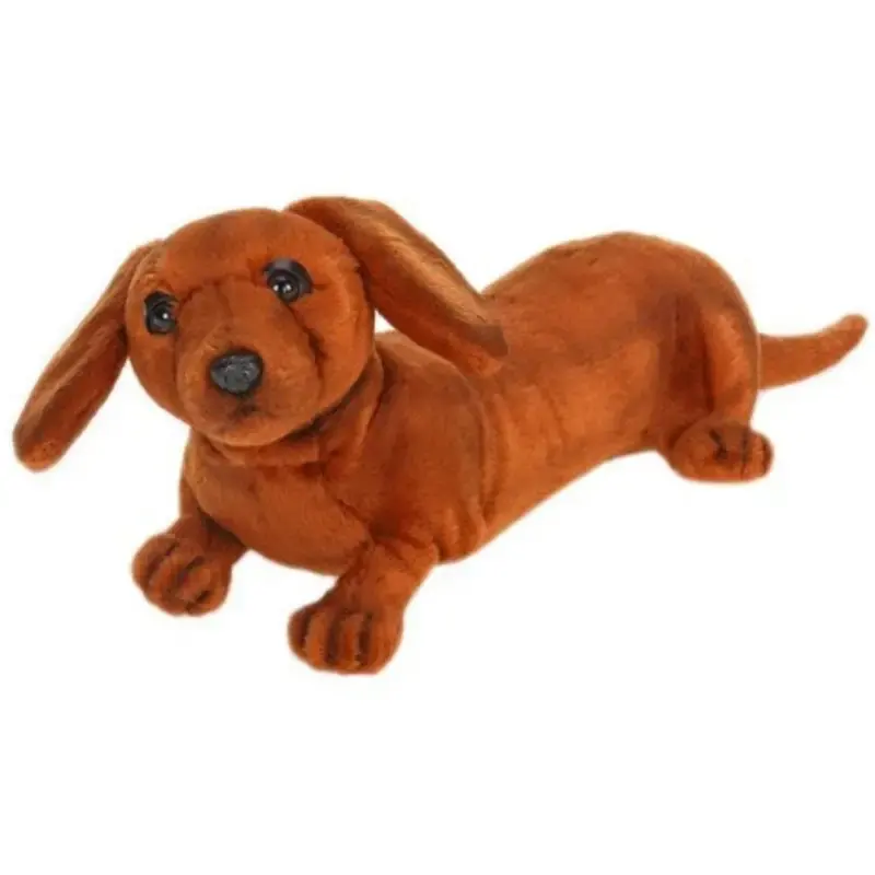 40cm नरम ब्राउन भरवां आलीशान पशु dachshund मूर्तियों