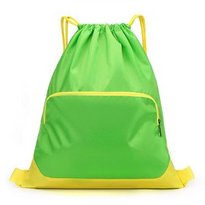 Lightweight Waterproof High-capacity Polyester Sports Fitness Bag; Unisex Travel Drawstring <b>Backpack</b>; Basketball Bag; Training - Product Image 2