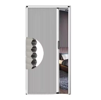 Puerta de Madera Moderna para Interiores, Diseño Celular con Estampado de Panal, Resistente a Insectos, Fácil Instalación, Ventanas Abatibles