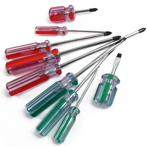 Nhà Máy Trong Suốt Rõ Ràng Nhựa Xử Lý <span class=keywords><strong>Screwdriver</strong></span> Với Đầu Đen - Product Image 1