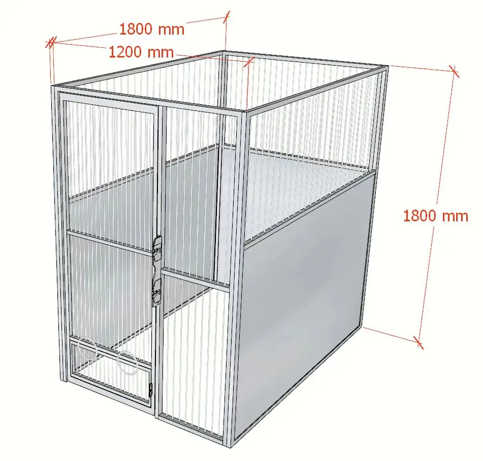 商業用ステンレス鋼屋内高級大型プロ犬小屋搭乗ケージホテル