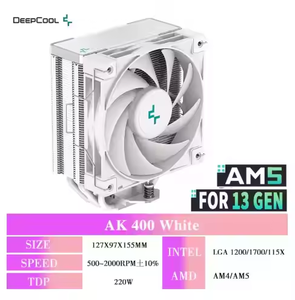 Enfriador de CPU <span class=keywords><strong>Deepcool</strong></span> <span class=keywords><strong>AK400</strong></span> con 4 Tubos de Calor, Radiador Delgado para Computadora de Escritorio, Ventilador Silencioso FDB - Product Image 2