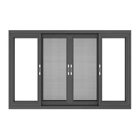 Luxseal Hersteller Alaminuim Schiebefenster Günstige Fenster doppelt verglaste Aluminium Badezimmer fenster Designs Große Glasfenster