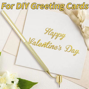 قلم رسم بخط رفيع مائل قلم كتابة سائل من الألومنيوم fineliner صقل رسم للطلاب أدوات رسم محمولة - Product Image 5