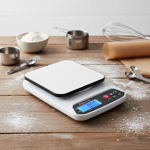 10kg 가정용 주방 저울 플라스틱 전자 음식 베이킹 저울 무게 측정 기능 배터리 최소 1g 계량 - Product Image 4
