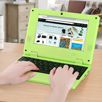 NBD layar IPS 7 inci Laptop, netbook komputer Laptop sistem operasi Android 12.0 portabel ringan RAM 2G ROM 32 GB