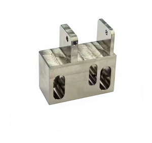 Custom High Precision CNC Milling Aluminum Adjustable Mounting Bracket, OEM Slotted Hole Fixing Stand Automation Equipment Parts - Product Image 2