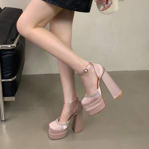 Zapatos de Novia Mary Jane con Tacón Cuadrado y Correa Cruzada, Estilo Retro Francés, de Cuero Premium, Moda Otoño-Verano, Nueva Colección - Product Image 3