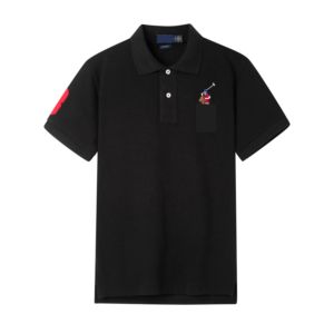 Camiseta <span class=keywords><strong>Polo</strong></span> de Manga Corta para Hombre, Bordada, con Marca Bordada Colorida, de Algodón, con Cuello, Ropa Masculina - Product Image 1