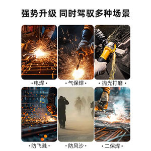 Gafas de soldadura con montura negra, lentes de 2mm, gafas protectoras de seguridad con transmitancia de luz 30, para soldadores, soldadura láser MIG - Product Image 4