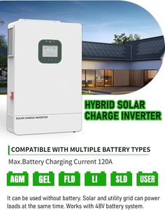 Sistema Híbrido Solar Monofásico de 6.5KW, 6 Unidades en Paralelo para Uso Residencial, Onda Sinusoidal Pura, MPPT, Almacenamiento de Energía SPI4865M150-300P, 1~6 Unidades - Product Image 3