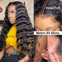 Perruques sans colle en cheveux humains, Lace Front HD brésilienne, Cheveux vierges à cuticules alignées, Cheveux bruts, Perruques Full Lace Frontal