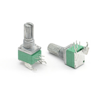 Potentiomètre stéréo double canal 500 ohms A10k B20k 6 broches, contrôle du volume 10k 25k 150k, potentiomètre rotatif linéaire