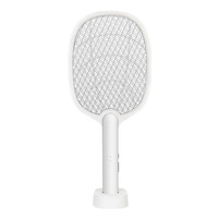 Lampe anti-moustiques électrique 2-en-1 rechargeable USB, lumière ambiante LED non toxique, lumière violette, portée 11-20 m