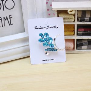 Fashion Brooches Flower Shape Zinc Alloy Rhinestone Women's <b>Gift</b> Jewelry Made In China - Product Image 2