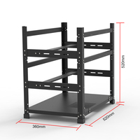 Boîtier de plate-forme en acier à cadre en plein air jusqu'à 8 GPU 12 GPU pour support de châssis de carte graphique