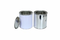 Bidon métallique personnalisé de 1 litre pour peinture, solvant chimique, adhésif, avec couvercle à levier, impression offset, en fer blanc, pour usage industriel, OEM Zhejiang