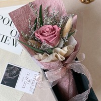Pour Amazon Hot Premium Bouquet de roses éternelles conservées à la main Coffret cadeau créatif pour la Saint-Valentin pour petite amie et maman