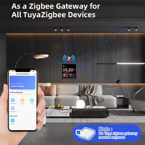 2024 yeni DIY duvar montaj WIFI Tuya zigbee LCD akıllı ev ağ geçidi dokunmatik ekran