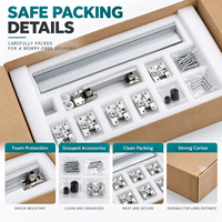 Système de quincaillerie pour porte pliante de placard OEM, kit de roulettes sur rail sur mesure, fabricant de quincaillerie pour meubles