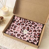 Papier de soie imperméable écologique à motif léopard rose, 17 g/m², pour emballage de vêtements, sacs cadeaux et fleurs séchées, vente en gros