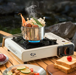 Vente chaude Léger Portable Pique-Nique Cuisinière À Gaz Meilleur Pliable En Métal Réchaud Automatique pour Alpinisme Sortie Camping Butane - Product Image 6