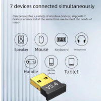 Adaptor USB BT 5.4/5.3/5.0 Penerima Audio Transmitter USB Nirkabel untuk PC Desktop Laptop Mouse Keyboard Headset Speaker