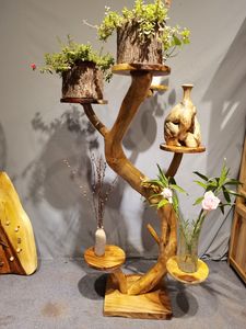 Arbre à chat de luxe en teck Guansen usine maison multi-niveaux cadre d'escalade pour chat animal de compagnie chat sisal arbre à gratter haut - Product Image 3