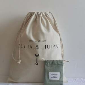 Sac à chaussures en toile de coton de grande taille avec impression de logo - Product Image 6