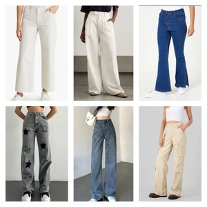 Jeans di Design per <span class=keywords><strong>Donna</strong></span>, Elasticizzati con Ricami, Moda Femminile, Jeans in Denim con Strappi per Donne - Product Image 5
