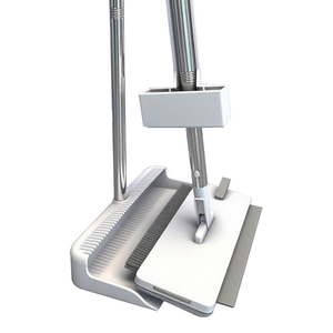 Serpillère plate en microfibre pour nettoyage humide et sec avec <span class=keywords><strong>seau</strong></span>, serpillère <span class=keywords><strong>à</strong></span> raclette pour sols, kit 6-en-1 avec plumeau - Product Image 3