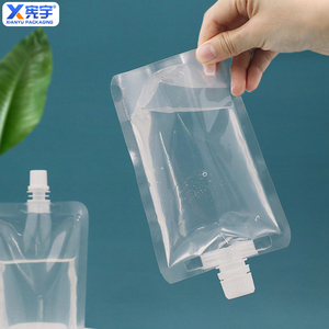 Trong Kho Nhựa Trong Suốt Đứng lên Chất Lỏng Nước Vòi Phun Túi Nước Trái Cây Sữa Uống <span class=keywords><strong>Pouch</strong></span> Với Vòi Phun Thuận Tiện Cho việc Mang - Product Image 3