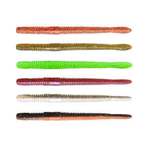Lombrichi Soft Fishing esche classiche Soft 6 colori materiale PVC esche Stick esche per spigole pesca d'acqua dolce pesca - Product Image 1