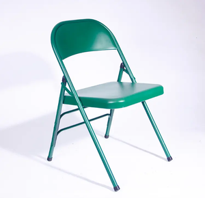 Chaise de jardin en acier Vente en gros Chaises pliantes bon marché empilables d'extérieur en acier noir pour événements Chaise pliante - Product Image 5