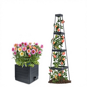 OEM ODM Venta al por mayor Ecológico con recubrimiento en polvo y color personalizado para: Enrejado de jardín, jardinera, estructura para plantas trepadoras, valla y puerta - Product Image 1