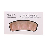 Ongles artificiels ABS style best-seller, rose dégradé, à presser avec colle, 24 pièces, amovibles, longueur moyenne, forme cercueil, pour nail art