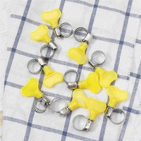 Offre Spéciale 10cs papillon en acier inoxydable Mini Jubilee carburant colliers de serrage Clip Fit 9mm maison matériel outils fixation Clips fournitures