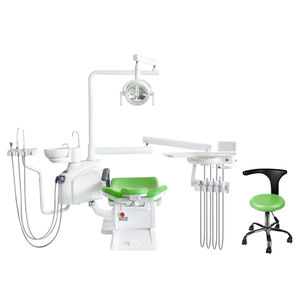 Alta efficienza sedia dentale <span class=keywords><strong>unit</strong></span>à con struttura in metallo forte e plastica a basso costo luce orale riflettore lampada fonte di energia elettrica - Product Image 1
