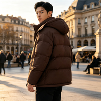 Manteau Doudoune Homme Haut de Gamme Chasse Varsity Sport Extérieur Biker Parka Hiver Chaud Fermeture Éclair Vêtement Ski Formel Blouson